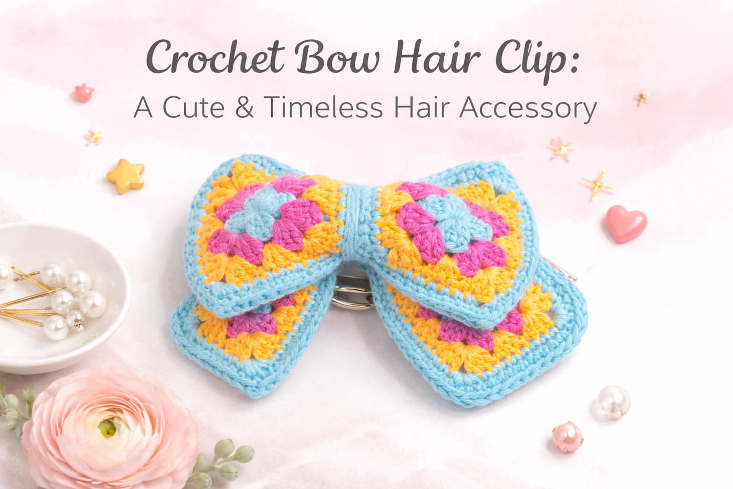 Crochet Bow Hair Clip: A Cute & Timeless Hair Accessory