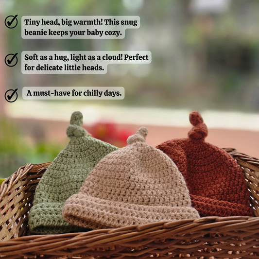 Knotted Beanie Cap