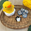 Adorable Trio – Penguin Keychain, Chick & Bow