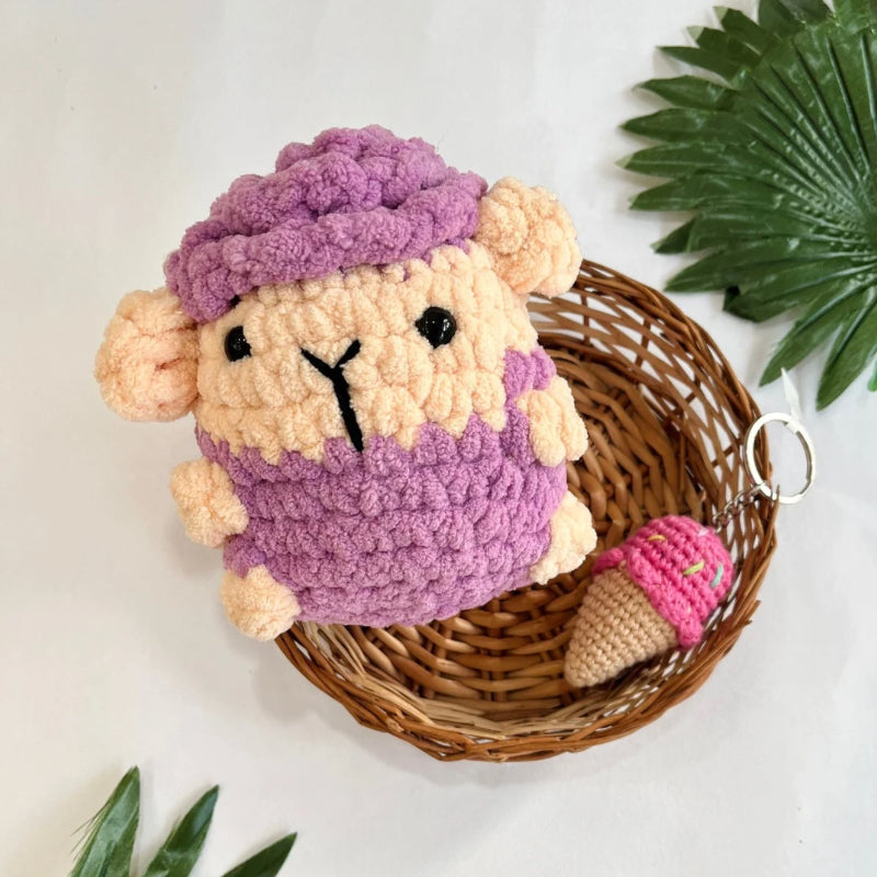 Baa Baa & Ice-cream keychain combo
