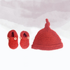 Knotted Beanie Cap and Shoes Combo