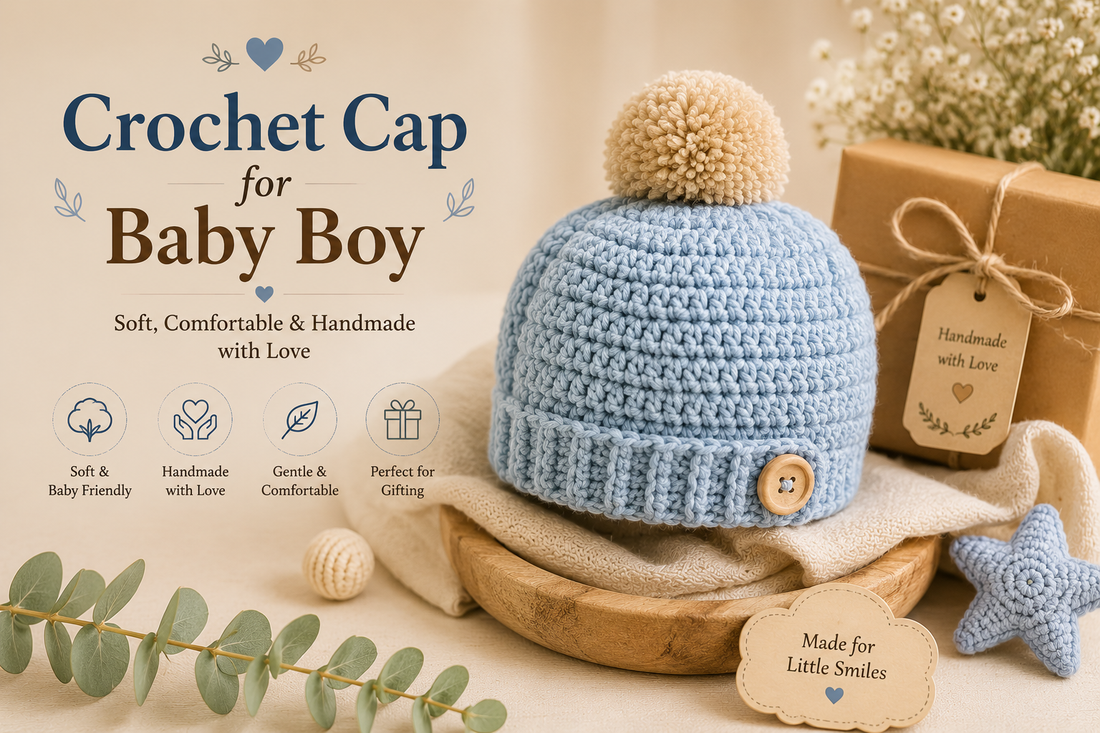 Crochet Cap for Baby Boy: A Perfect Blend of Comfort, Style, and Handmade Charm