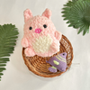 Guinea Pig & Fish Keychain